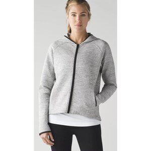 Lululemon EXCELLENT City Bound Hoodie - Heathered Medium Grey - Sz 8-10